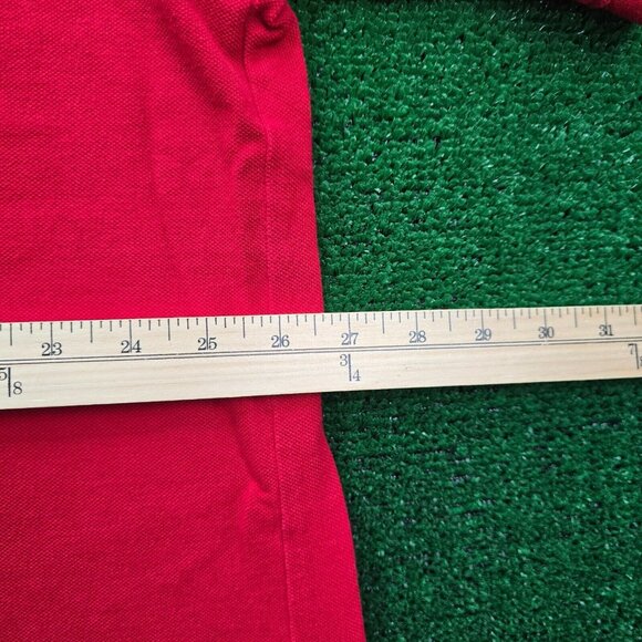 Disney Store Polo Shirt Mens 2XL Red Short Sleeve‎ Embroidered Big Bad Wolf - Picture 4 of 7